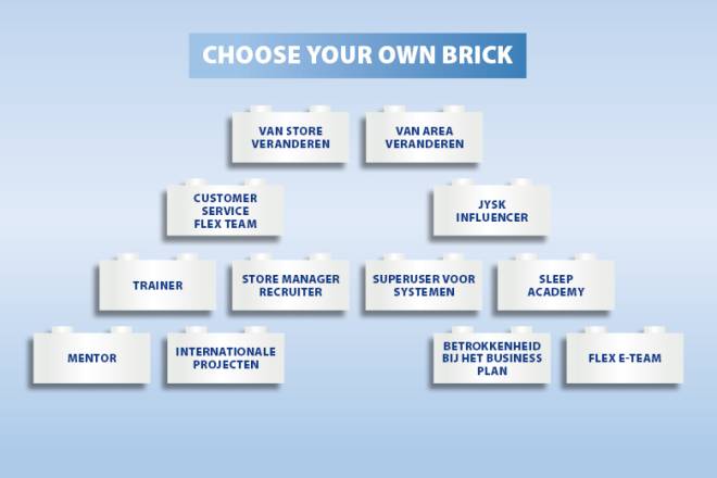 Image that shows you an overview of which bricks you can choose